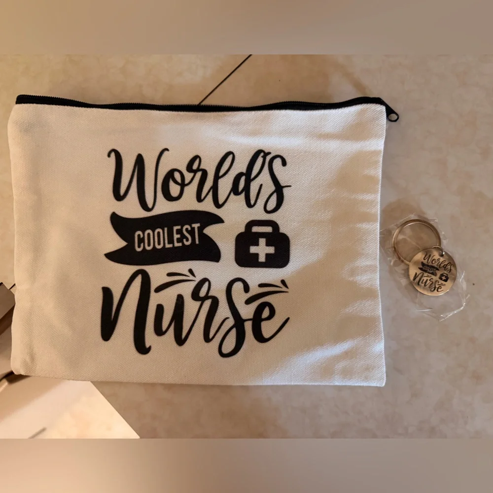 World's Coolest Nurse Pouch and Keychain Set